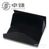 Estuche Plegable de PU Saffiano Negro para Lentes, Estampado Directo, Antipresión, Triangular, para Gafas de Sol, Estuche Imprimible para Gafas de Sol