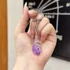 Chaveiro de Pingente de Concha Luminosa Simulada Acrílica Transparente Transfronteiriço para Casal Chaveiro Feminino Joias Atacado