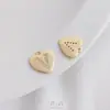 Zirconita Micro-Pavimentada Chapado en Oro de 14K Electrochapado 26 Letras Etiqueta de Corazón de Durazno DIY Pulsera Collar Colgante Joyería Colgante