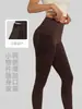 Pantalones de yoga de cintura alta para levantar glúteos para mujer, pantalones de fitness elásticos ajustados, pantalones deportivos adelgazantes con bolsillos para uso en exteriores