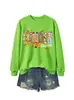 Jardín de infantes Amazon eBay moda europea versátil mujer retro otoño e invierno nueva sudadera