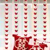 Decoración de cortina de boda, decoración de habitación de boda, traje, decoración colgante, boda, casa nueva, hombre, mujer, dormitorio, sala de estar, tirar de la flor, personaje feliz