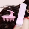 Botella de limpieza en seco dentada transfronteriza, escala engrosada, botella para teñir el cabello, cepillo de champú de silicona, masajeador, limpieza del cuero cabelludo, champú, peine, traje