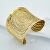 Comercio Exterior Transfronterizo Amazon Mayorista Pulsera Abierta Metálica Dorada y Plateada Retro Exagerada Elegante Joyería de Pasarela