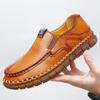 2024 Sapatos Masculinos de Tamanho Grande Transfronteiriços para Uso Externo, Mocassins para Dirigir, Sapatos Casuais de Couro Macio, Sapatos de Couro Leves de Calçar