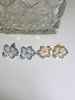 Dan Tao Joyería DIY Pendientes Gama Alta Esmaltado Colorido Pétalo Perla Montura Juego de Tres Piezas Accesorios de Joyería