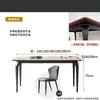 Conjunto de mesa e cadeiras de jantar em base de madeira maciça com tampo de rocha 2024 novo modelo para sala de jantar de casa pequena