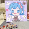 Pintura acrílica dibujos animados infantiles hecho a mano diy pintura al óleo digital pintura al óleo al por mayor verano graffiti decoración para colorear pintura para colgar