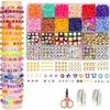 Pieza de cerámica blanda, hilo de cerámica blanda, pequeñas cuentas de arroz, cuentas de fruta, cerámica blanda, cuentas sueltas, cuentas espaciadoras, pulsera, collar, bricolaje, traje mediano