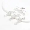 Broche para Collar de Perlas Color-Preservante Chapado en Oro de 14K Conector Universal Cierre de Extremo de Pulsera Accesorios para Joyería DIY B68