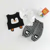 Conjunto de roupa de outono para bebê menino, roupa de duas peças para bebê, novo estilo de outono 2026, super fofo e moderno para bebês pequenos