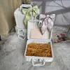 Caja tejida caja de ratán caja de regalo de ratán maleta caja de regalo vintage caja de ratán blanco caja de regalo de boda