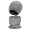 Gorro de punto de invierno de hilo hilado con núcleo para hombres y mujeres, gorro de lana cálido y engrosado, gorro para ciclismo al aire libre, gorro de algodón con protección para las orejas a prueba de frío