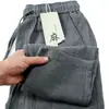 Pantalones Cortos de Lino y Algodón de Color Sólido Estilo Chino para Hombre de Verano, Rectos Sueltos Delgados Cintura Elástica Casuales de Lino Venta al por Mayor