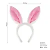 Diadema de Peluche con Orejas de Conejo de Halloween para Niños, Tocado de Conejo de Dibujos Animados, Accesorios de Rendimiento de Pascua, Lindos Accesorios para el Cabello para Mujeres
