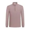 Nueva sudadera deportiva de otoño e invierno con media cremallera y cuello alto de manga larga, adecuada para deportes, ocio, fitness, actividades al aire libre, secado rápido y para ir al trabajo, hecha a medida