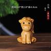 Talla de Madera Yabai de Rata, Buey, Tigre, Conejo, Dragón, Serpiente, Caballo, Oveja, Mono, Gallo, Perro, Cerdo, Adornos de Mano, Pixiu, Juguetes Portátiles de Juego, Figuras de Animales