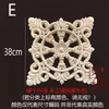 Tallado en Madera Dongyang Madera Maciza Estilo Europeo Cuadrado Cabeza de Columna Romana Gabinete Cuadrado Calcomanía Decoración Hueca Flor Cuadrada Grande