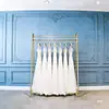 Suporte de Exibição para Vestido de Casamento Vestido de Noite de Chão Estúdio Fotográfico Oficina Prateleira de Exibição Vareta Dourada para Pendurar Roupas Qipao Xiuhe