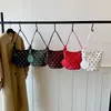 Bolso de Mano Bolso Cruzado al Hombro Estilo Coreano Simple Retro Textura Mate Bolso Cubo para el Trabajo Otoño Temprano Nuevo Lunares