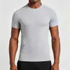 Comercio Exterior Transfronterizo Amazon Camiseta Elástica de Manga Corta para Hombre Running Fitness Deportes Casual Ropa de Seda Helada de Secado Rápido