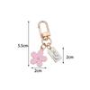 Llavero de Margarita de Metal Estilo Coreano Ins Flor Nicho Accesorios Colgante para Funda Protectora de Auriculares Bluetooth AirPods