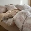 Nueva Colección Primavera/Verano 2026: Juego de Cama de Cuatro Piezas Jacquard Teñido en Hilo Grado A 100% Algodón Transpirable y Suave con la Piel Gasa de Doble Capa Algodón Lavado