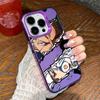 Adecuado para Funda de Teléfono Apple 15 14/13 Colorida Plateada Estilo Moderno 12/11 Luffy Zoro One Piece Funda de Teléfono Moderna