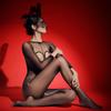 Mono Aurora Escotado Sexy Sedoso Aceitoso Luminoso Tentación Ultradelgado Transparente Invisible Calcetines de Cuerpo Completo Sin Entrepierna