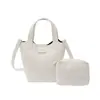 Bolsa de mão vintage de nicho de alta qualidade para mulheres, nova bolsa de ombro tipo balde casual para o início do outono, bolsa de mão retrô simples para o dia a dia para mulheres