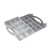 Caja de Plástico Transparente Portátil Fija de 11 Compartimentos Caja para Almacenamiento de Piezas de Ferretería de PP Componentes Digitales Caja para Almacenamiento de Joyería Equipo de Pesca