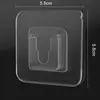 Ganchos Adhesivos Sin Rastro para Cocina, Ganchos Transparentes Adhesivos de Pared para Baño, Ganchos Pequeños Fuertes Sin Clavos para Paredes y Detrás de Puertas