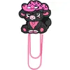 Vaca das Terras Altas Desenho Animado Estudante Papelaria DIY Divisória de Página Marcador de Página Pvc Clip de Papel Criativo Fofo Suprimentos de Escritório Transfronteiriços