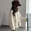Casaco de Outono para Meninas 2026 Nova Moda Elegante Casaco Trench Style Celeiro de Botão Único para Crianças Maiores