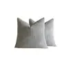Funda de almohada de pana a rayas minimalista nórdica, funda de cojín de felpa de color liso retro americano, funda decorativa para muebles suaves de otoño e invierno