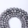 Pedra Mapa Contas Redondas Contas Soltas Pulseira DIY Colar Joias Redondas Semi-Acabadas Acessórios Artesanato Feito à Mão Materiais para Miçangas