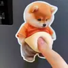 Sensação da Internet Brinquedo Fofo Criativo para Alívio de Estresse Shiba Inu Gordo Pequeno Adesivo Anticolisão para Carro Adesivo de Decoração para Casa