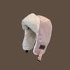 Gorro femenino de invierno con forro polar grueso y cálido para coche eléctrico, ciclismo al aire libre, protección para los oídos, resistente al viento, a prueba de frío, sombrero Lei Feng del noreste
