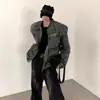 Chaqueta de Mezclilla Original Retro Lavada con Hombreras para Hombre, Diseño de Nicho de Alta Gama, Chaqueta Corta para Primavera y Otoño, Tendencia 2026