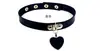 Collar con Campana para Perro de Cuero Negro Ask, Cadena de Cuero para Perro Love, Juguete Divertido para Pareja, Dropshipping