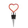 Boda Aleación de Aluminio Corazón Tapón Conservación Vino Tinto de Pegamento de Alta Gama DIY Silicona Sellado Tapón de Vino Embudo de Vino Metal
