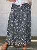Vestido de Vacaciones Floral Retro Casual de Estación Independiente, Falda Floral Elegante para Viajero, Vacaciones de Primavera y Verano