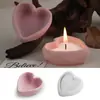 DIY Pegamento Cemento Yeso Corazón Asimétrico Mini Cuenco Taza para Velas Adornos de Yeso Molde de Silicona para Espejo