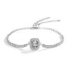 Pulseira Galáxia de Diamante Mosan Prata S925 Moissanita Quadrada Bolsa Raio Simples Feminina Voz Vibratória Outlet Direto da Fábrica