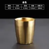 Copo de Água de Aço Inoxidável 304 Estilo Coreano, Copo de Cerveja, Copo Dourado de Camada Dupla para Bebidas, Copo de Chá para Restaurante, Copo de Suco, Copo para Enxaguante Bucal