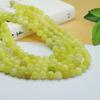 Ai Yu Mantequilla Natural Jade Redondo Cuentas Cadena Larga Jade Cuentas Sueltas Cadena Semi-Terminado Hecho a Mano DIY Mayoreo S3121804