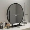 Espejo de Maquillaje con Luces LED, Espejo de Tocador de Escritorio, Espejo Grande para Dormitorio, Giratorio, Lujo Ligero, Espejo de Belleza de Gama Alta