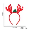 Diadema Navideña Pasador Navideño Tocado Navideño Muñeco de Nieve Asta Lazo Diadema de Felpa Fiesta Fiesta Decoraciones Navideñas