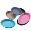 Molde Redondo para Pastel de Mármol de Hierro Ovalado Molde de Color Mixto Molde para Hornear Molde Redondo para Hornear