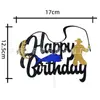 Decoraciones para Pasteles de Cumpleaños Temáticas de Pesca Transfronterizas Creativas Suministros para Decoración de Fiestas Fabricante